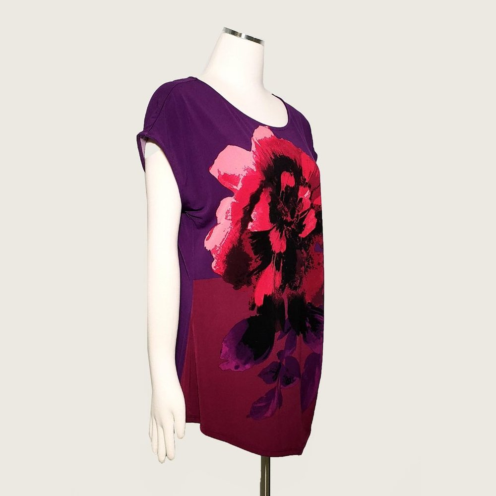 Jacklyn Smith Collection Asymmetric Cinched Top NWOT - Picture 2 of 9